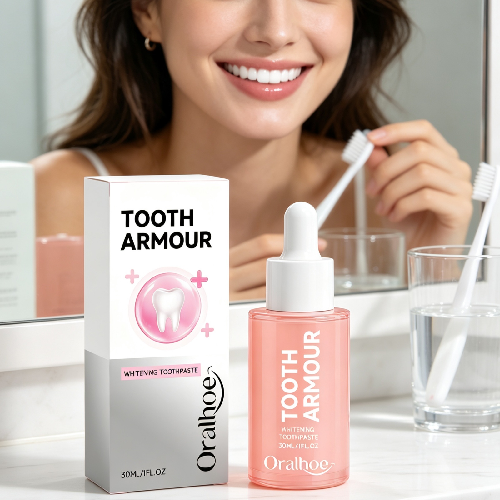Enamel Repair Serum - Serum rozjaśniający zęby, naprawiający szkliwość, zmniejszający