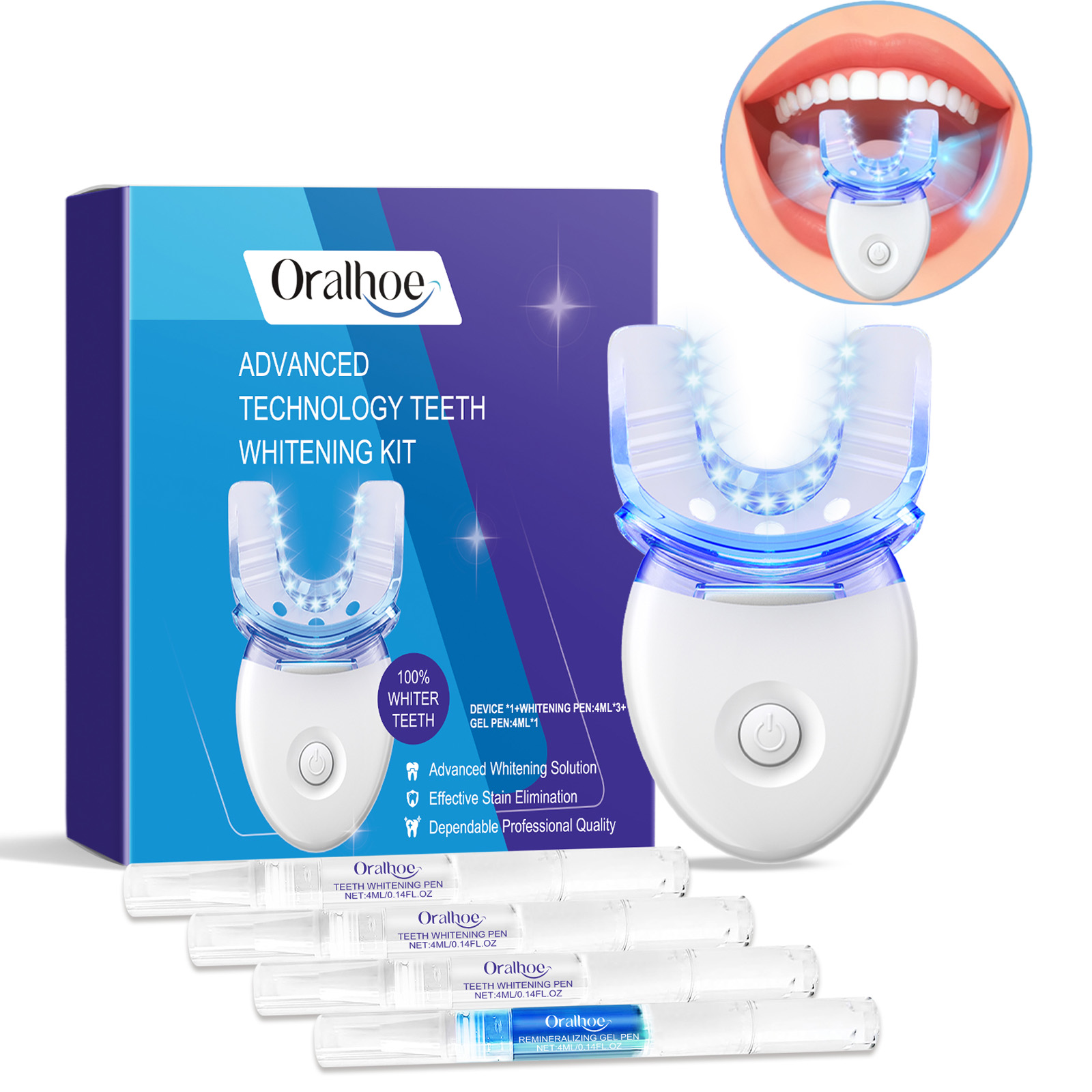 Teeth Whitening Levels - Profesjonalny zestaw do wybielania zębów z