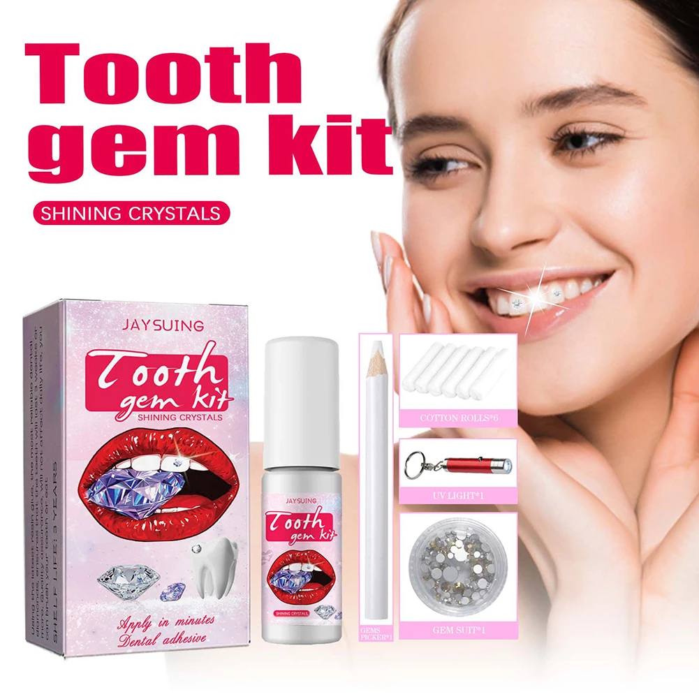 Teeth Whitening Levels - DIY zestaw klejnotów do zębów z