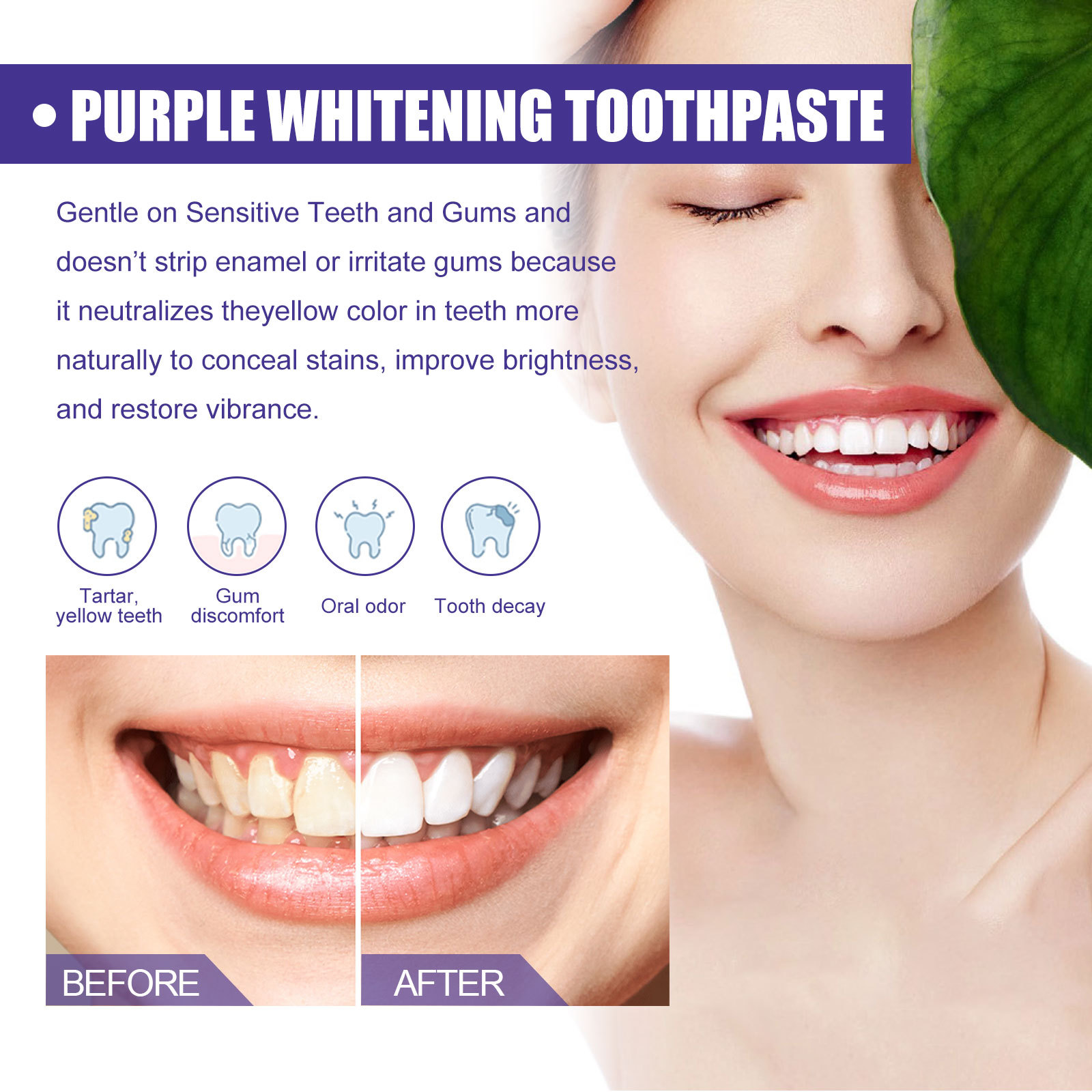 Fioletowa pasta do zębów Wybie – Teeth Whitening Crest recenzja i cena