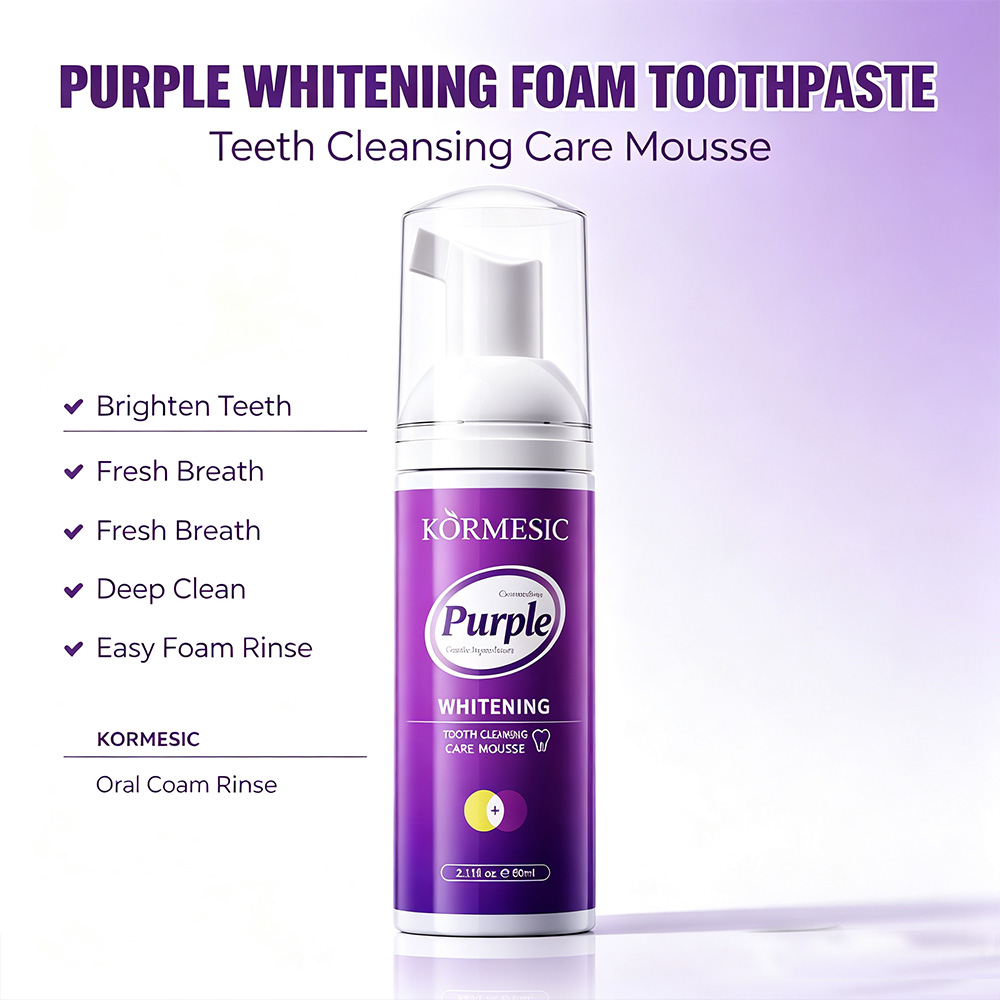 Fioletowa pianka do wybielania – Teeth Whitening Crest recenzja i cena